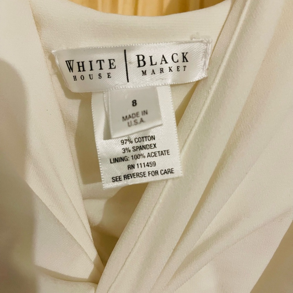 Elegant Cream Sleeveless Dress - Picture 2 of 11